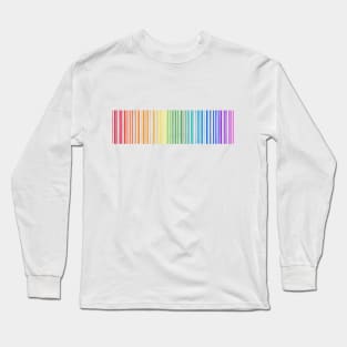 Rainbow Barcode Long Sleeve T-Shirt